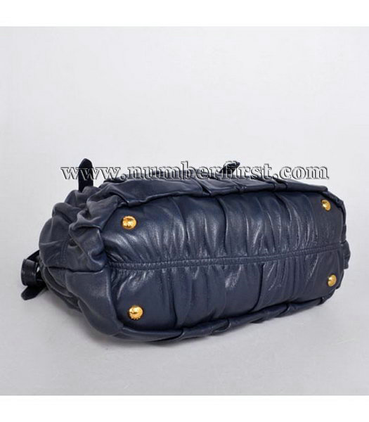 Prada Gaufre Nylon Tote Bag in Dark Blue-5