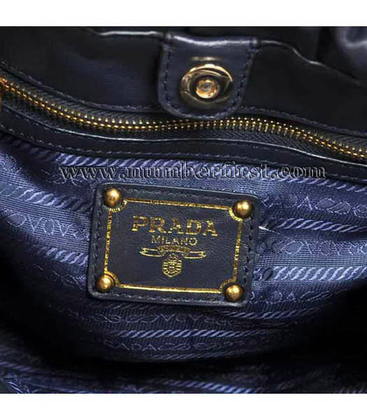 Prada Gaufre Nylon Tote Bag in Dark Blue-7