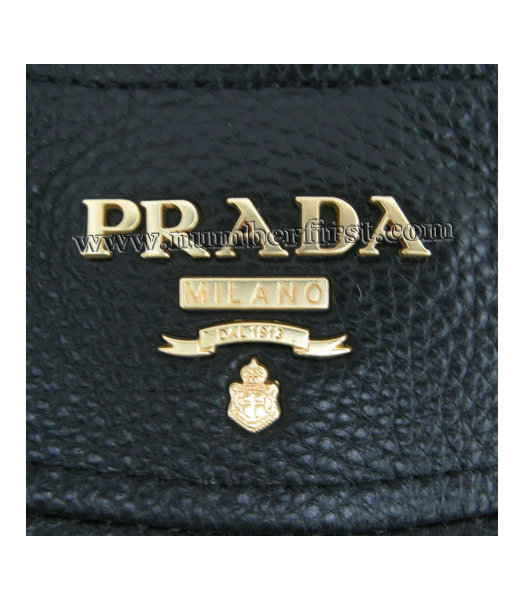 Prada Grained Calf Leather Pale Bag in Black-6