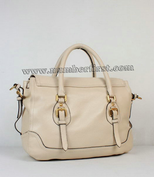 Prada Latest Offwhite Calf Leather Handbag-1