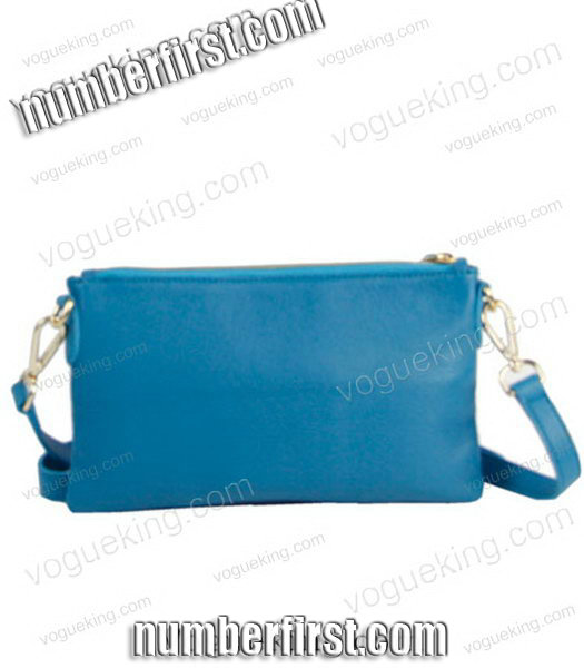 Prada Light Blue Leather Messenger Bag-1