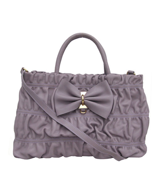 Prada Limited Lambskin Bow Bag Pink_Purple