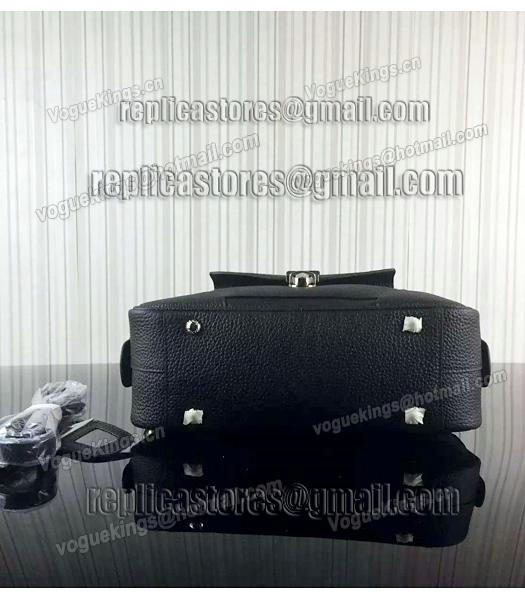 Prada Litchi Veins Cow Leather Tote Bags 1B006 Black-3