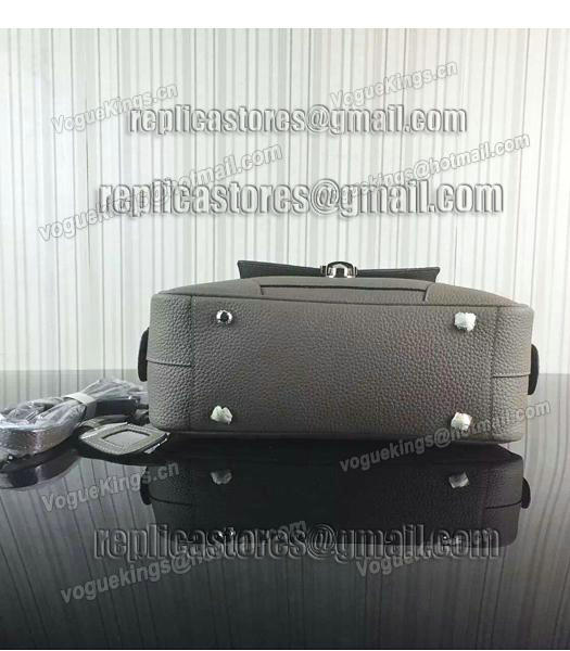 Prada Litchi Veins Cow Leather Tote Bags 1B006 Grey-3
