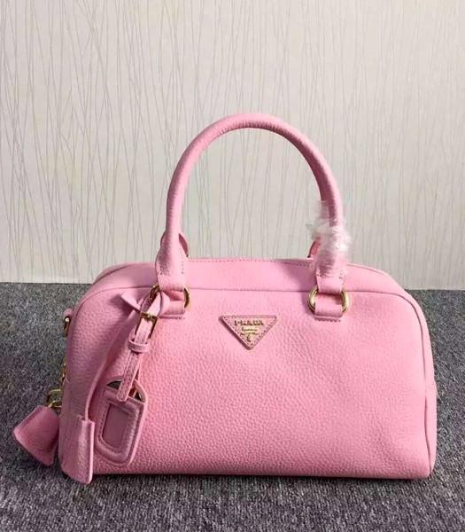 Prada Litchi Veins Leather Tote Bag BN3918 Pink