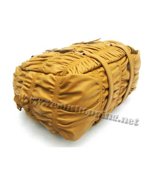 Prada Nappa Gaufre Convertible Handbag Apricot-2