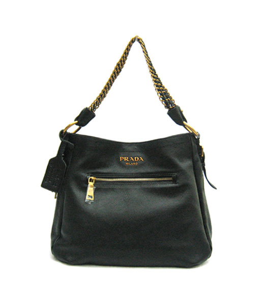 Prada New Designer Bag Black Leather_BR4242