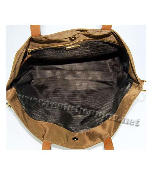 Prada Nylon Caton Shoulder Bag Khaki-5