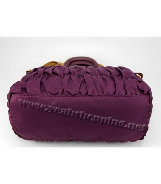 Prada Nylon Gaufre Tote Bag Purple-5