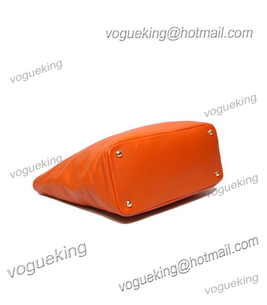 Prada Orange Original Leather Tote Bag-3