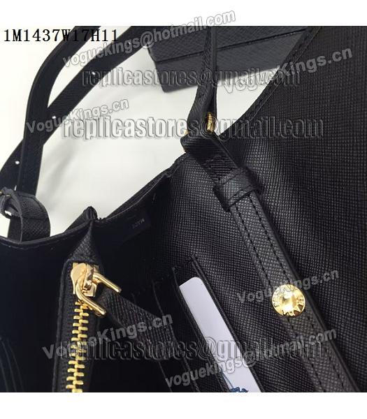 Prada Original Black Leather Bowknot Small Shoulder Bag-4