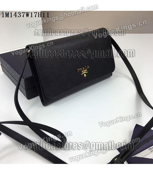 Prada Original Black Leather Small Shoulder Bag-1