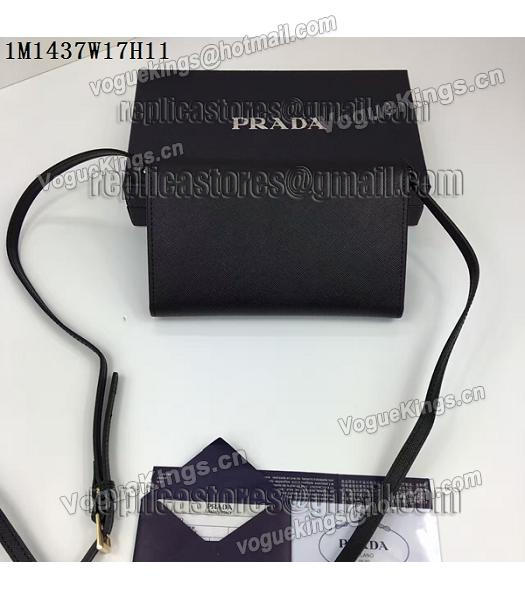 Prada Original Black Leather Small Shoulder Bag-2