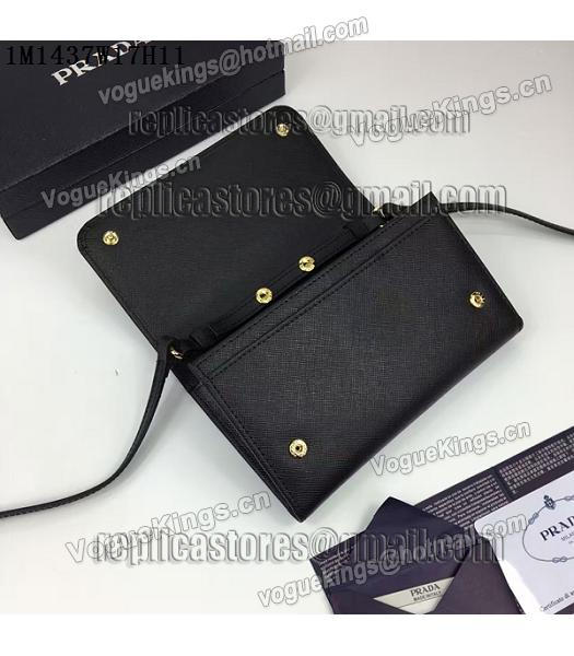 Prada Original Black Leather Small Shoulder Bag-3