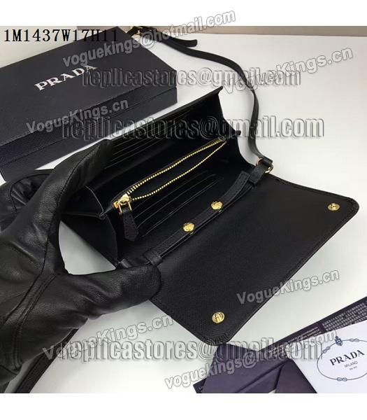 Prada Original Black Leather Small Shoulder Bag-5