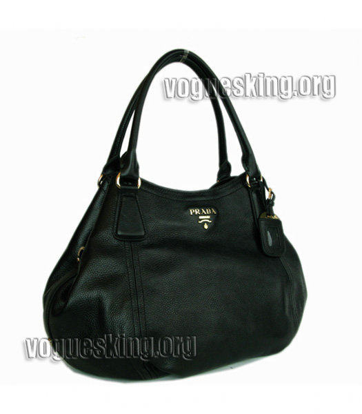 Prada Original Calfskin Leather Tote Bag Black-2