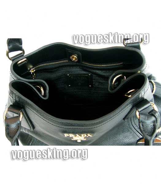 Prada Original Calfskin Leather Tote Bag Black-4