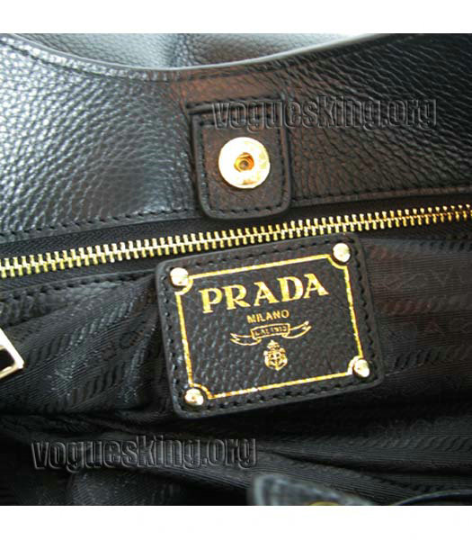 Prada Original Calfskin Leather Tote Bag Black-5