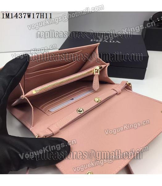 Prada Original Nude Pink Leather Bowknot Small Shoulder Bag-4