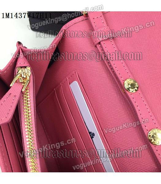 Prada Original Pink Leather Bowknot Small Shoulder Bag-5