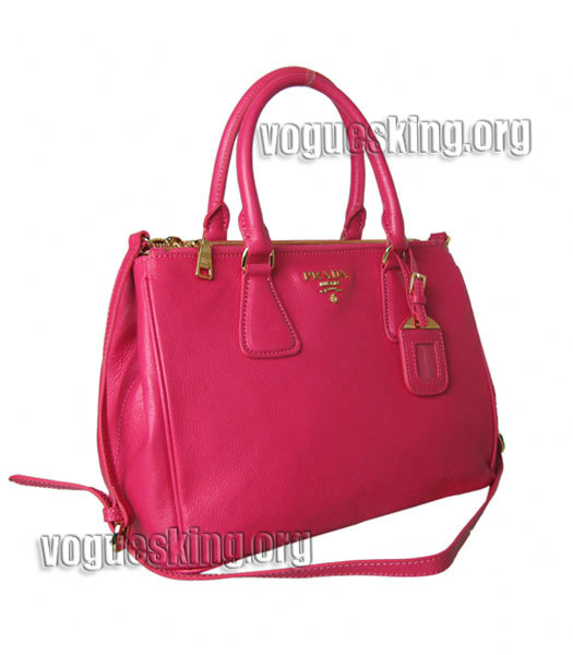 Prada Pink Original Leather Tote Bag-2