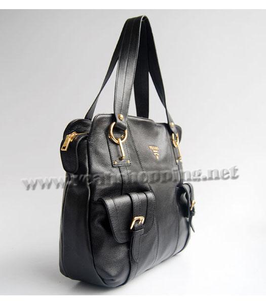 Prada Pockets Tote Handbag Black-1