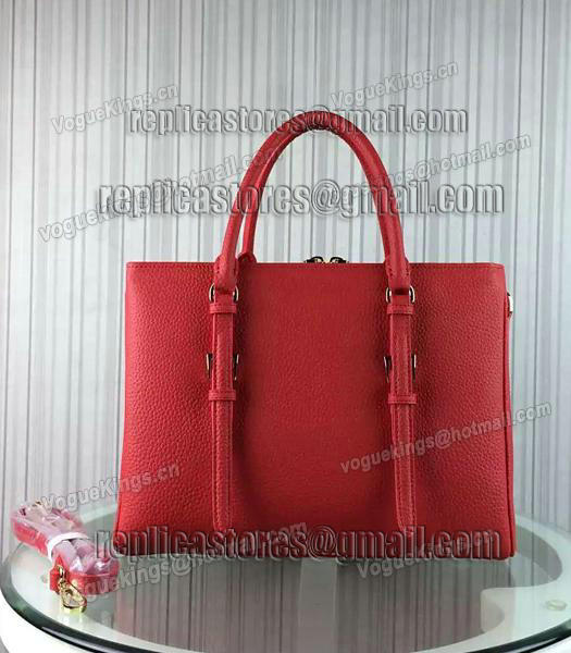 Prada Popular Calfskin Leather Tote Bag BR0133 Red-1