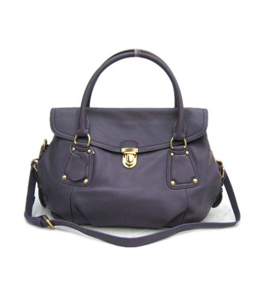 Prada Popular Handle Bag Purple Leather_BR3351