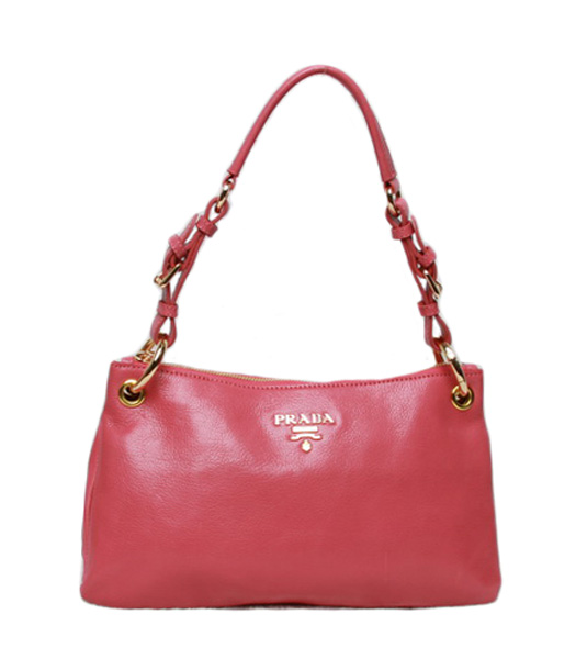 Prada Saccha Sottospalla Pink Leather Shoulder Bag