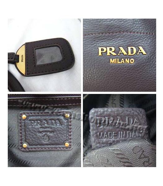 Prada Shopper GM Bag Dark Coffee Leather_BN1713L-5