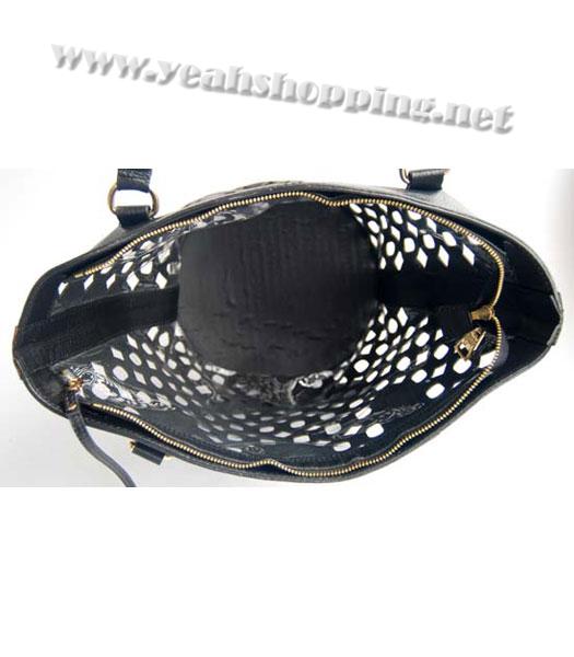 Prada Shoulder Handbag Black Calfskin-6
