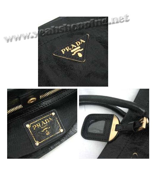 Prada Shoulder Tote Bag Black-5