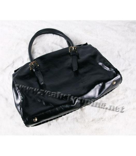 Prada Shoulder Tote Bag Black Calfskin-4