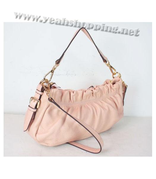 Prada Shoulder Tote Bag Pink Calfskin-1