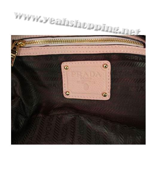 Prada Shoulder Tote Bag Pink Calfskin-4