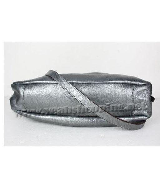 Prada Shoulder Tote Bag Silver Calfskin-2