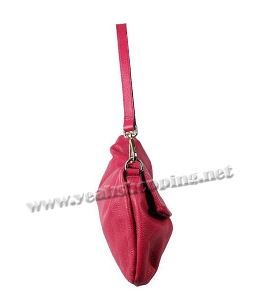Prada Single Strap Samll Flap Bag in Red Leather-3