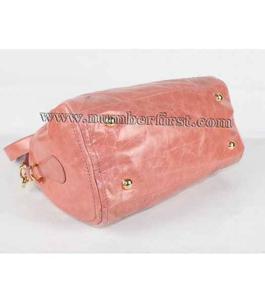 Prada Small Calf Leather Tote Bag in Pink-2