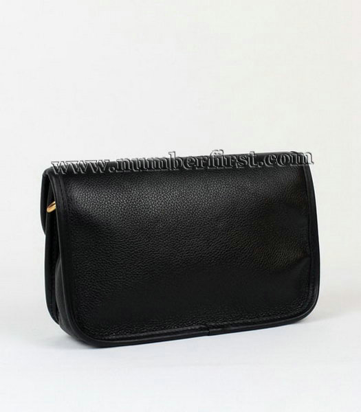 Prada Small Shoulder Bag in Black Leather-1