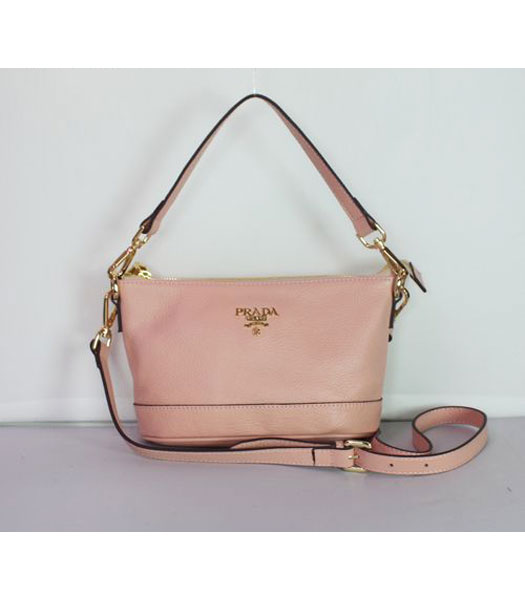 Prada Small Shoulder Bag in Pink Leather