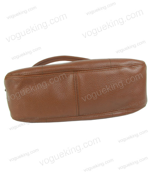Prada Small Vitello Daino Coffee Calfskin Leather Shoulder Bag-3