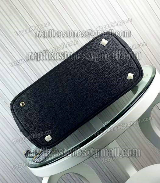 Prada Snake Veins With Cow Leather Handbag BR2969 Black-4