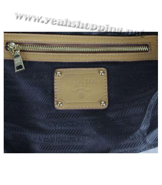 Prada Tassel Shoulder Bag Apricot Leather-4