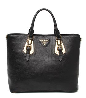 Prada Tessuto Black Original Oil Leather Bag