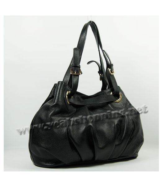 Prada Tote Bag Black Calfskin-2