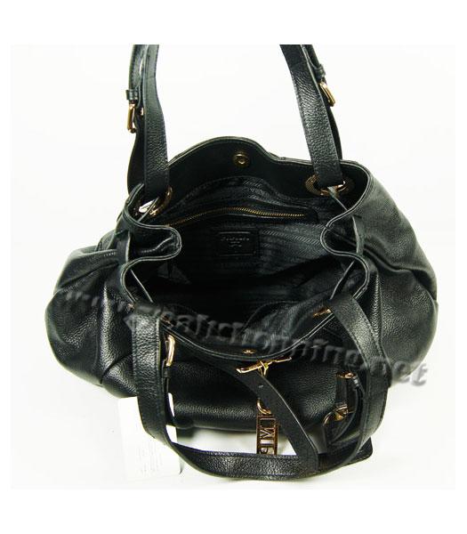 Prada Tote Bag Black Calfskin-4