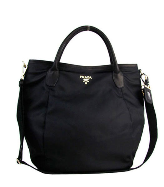 Prada Tote Bag Black Waterproof With Calfskin Leather