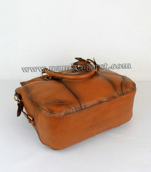 Prada Tote Bag in Earth Yellow Calf Leather-4