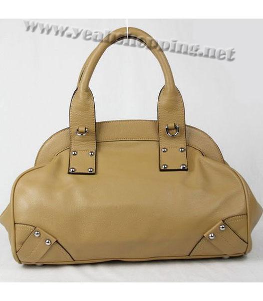 Prada Tote Handbag in Apricot Leather-3