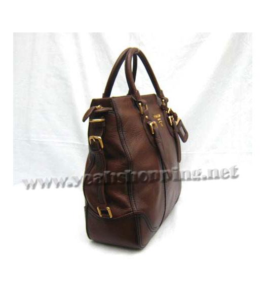 Prada Tote Shoulder Bag Coffee Leather_BR2350-2